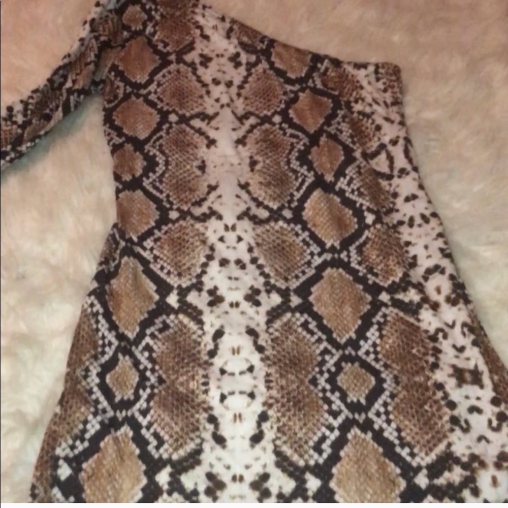 One shoulder mini dress